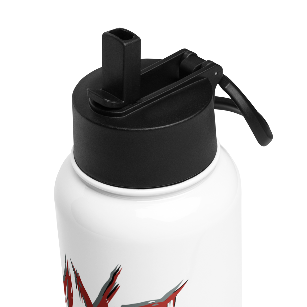 AMXS Stainless steel water bottle with a straw lid